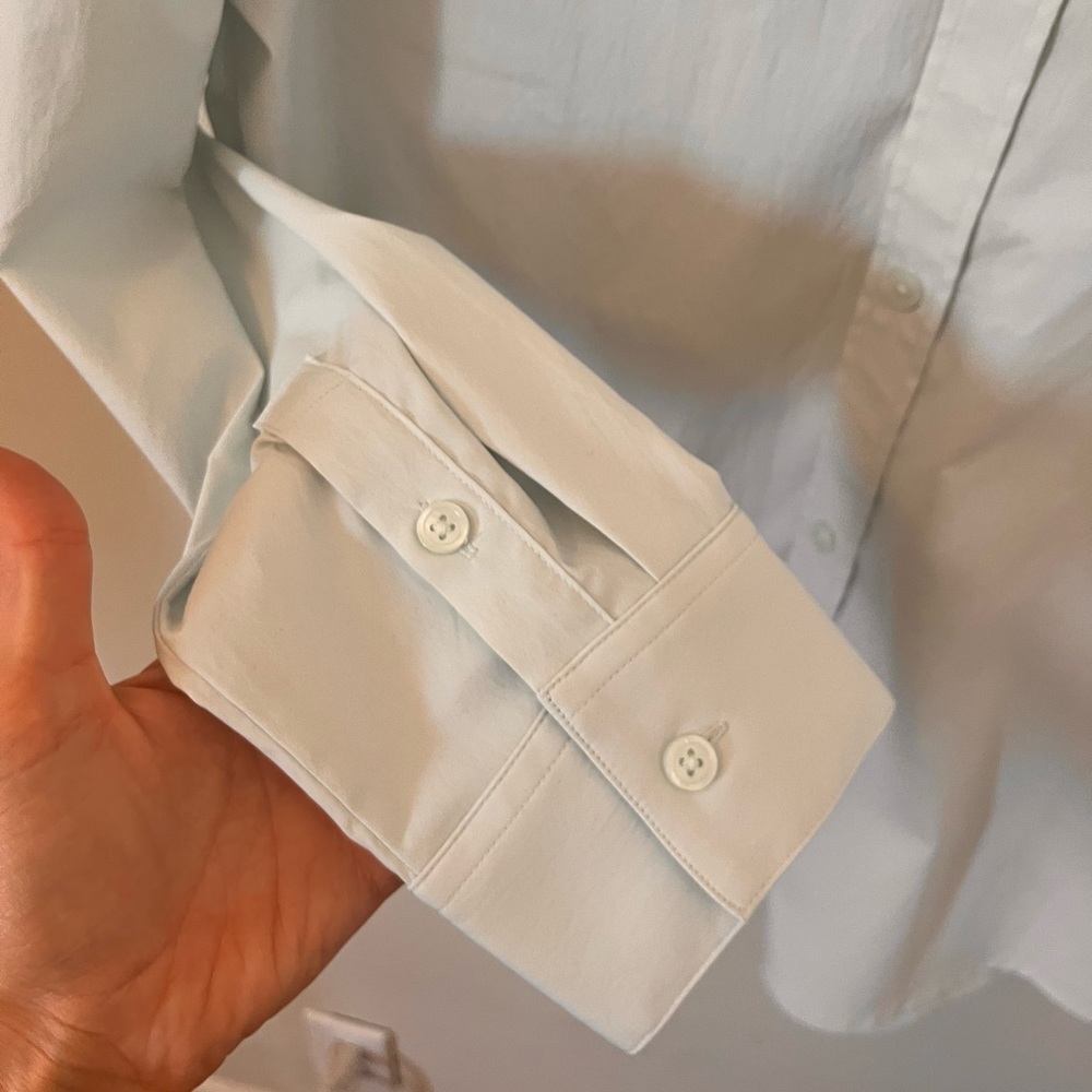 Athleta Light Green Button Down Shirt - image 6